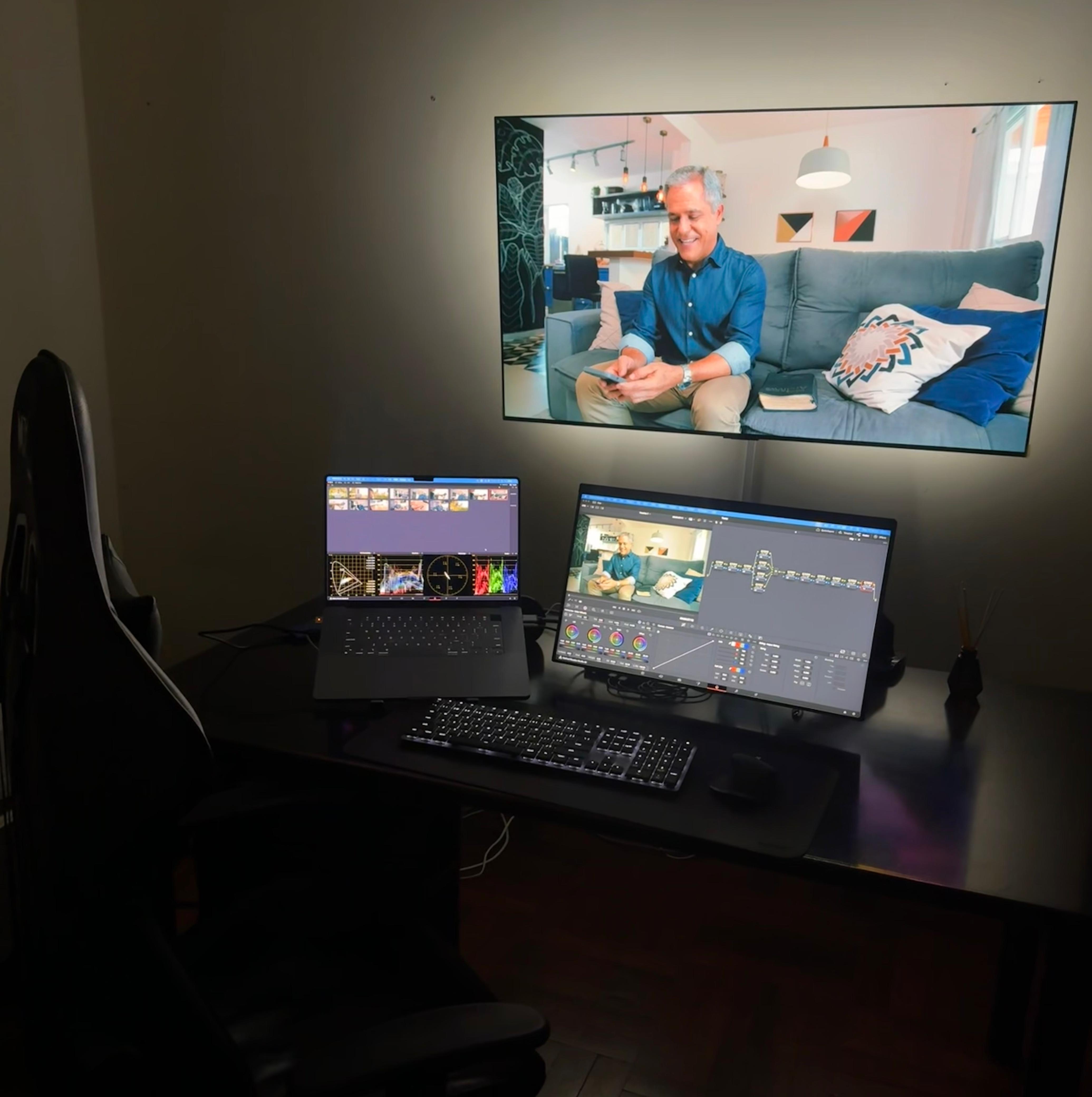 [Imagem de Sala de Color Grading]